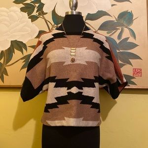🪷THML Aztec Tribal Sweater Top